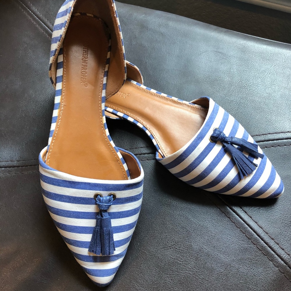 Southern Proper D’orsay Flats Sz 7 EUC